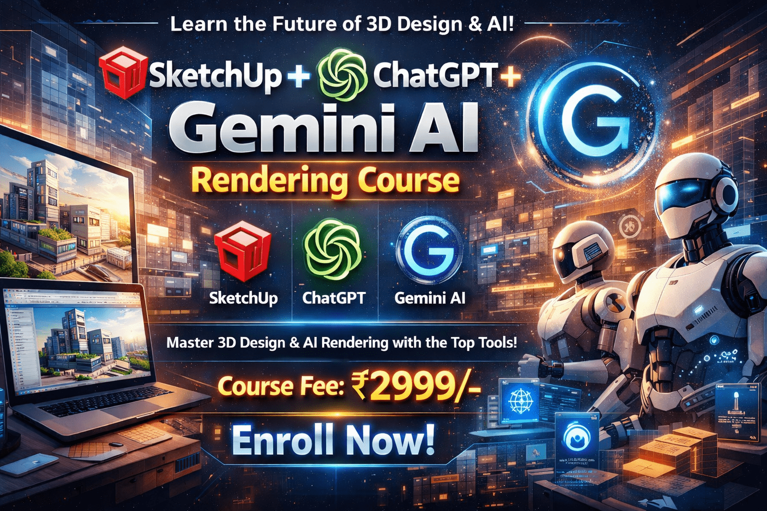 Sketchup + Ai Rendeing